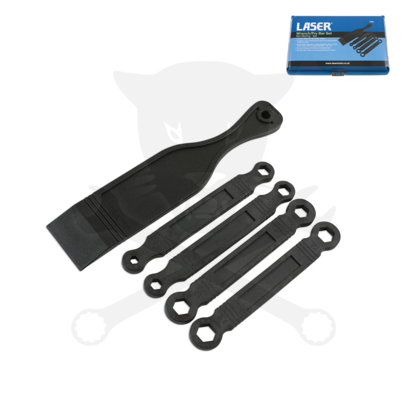 Csillag-csillagkulcs készlet HATLAPÚ - MŰANYAG kulcs 4+1 db Pajszer AT18