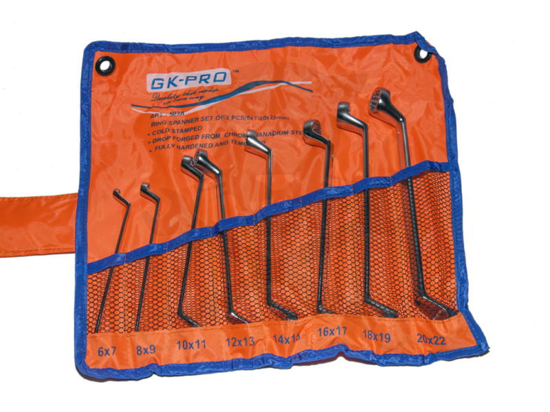 Csillag-csillagkulcs készlet hajlított  8 db-os