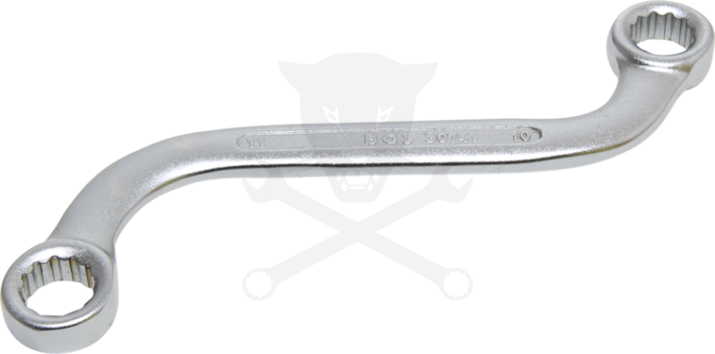 Csillag-csillagkulcs S-alakú 10x11 mm - BGS