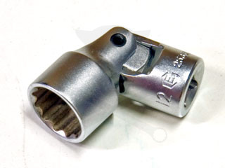 Dugókulcs - crowafej 1/4" 12 szög csuklós 6 mm Genius