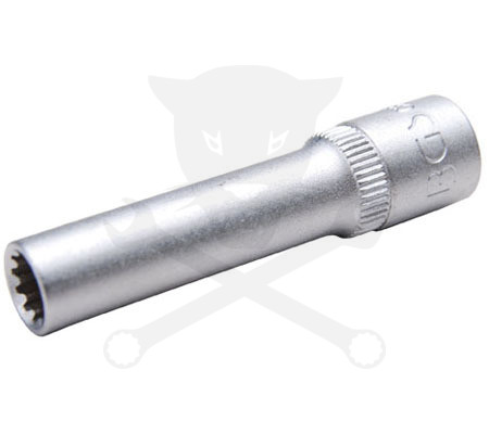 Dugókulcs - crowafej 1/4" Gear Lock hosszú 04 mm BGS