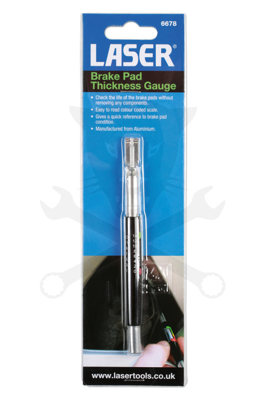 Fékbetétvastagság-ellenőrző