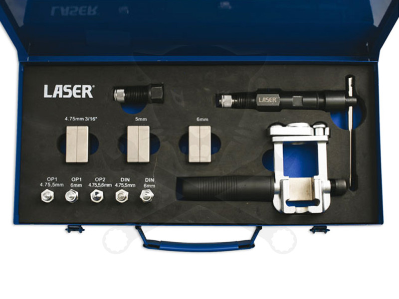 Fékcsőperemező készlet járművön is használható 4.75+5+6 mm Hidraulikus