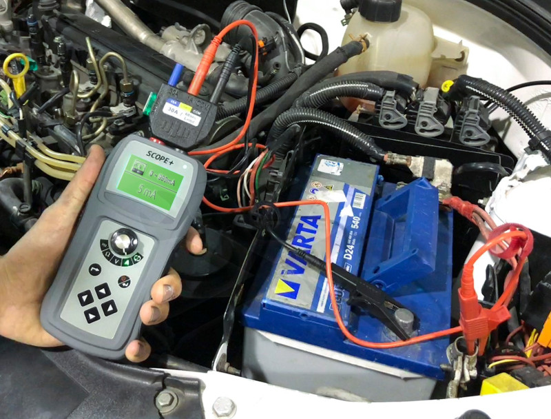 Autóipari multimeter-teszter 0-50 V DC - Scope+ Tester - Hubitools