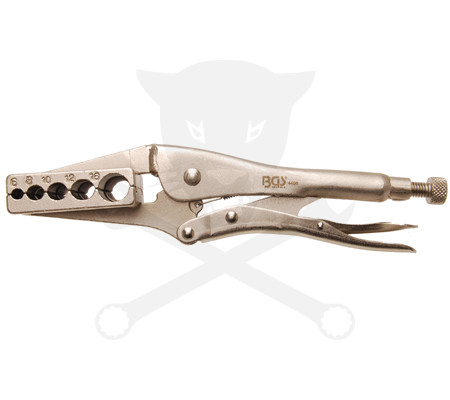 Speciális műanyagcső-csatlakozó rögzítő patentfogó BGS