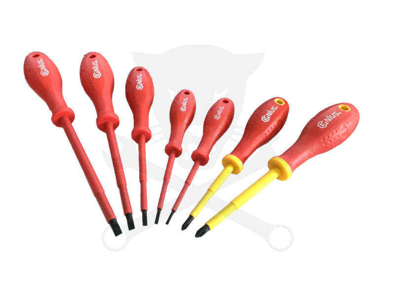 Csavarhúzó készlet szigetelt VDE 1000V PH és PZ - Genius 7 db-os