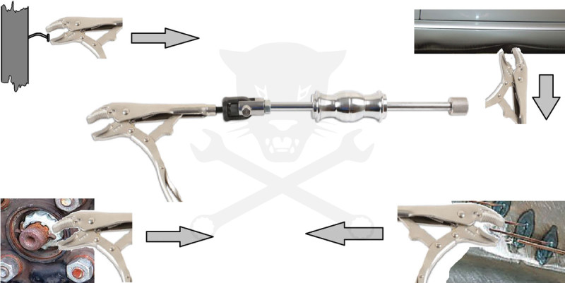 Fogó patent - speciális önzáró rángató kalapácsos - Laser