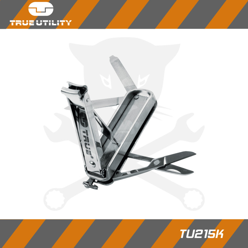 Multifunkciós körömápoló, NAILCLIP KIT 5in1 - Ezüst- True