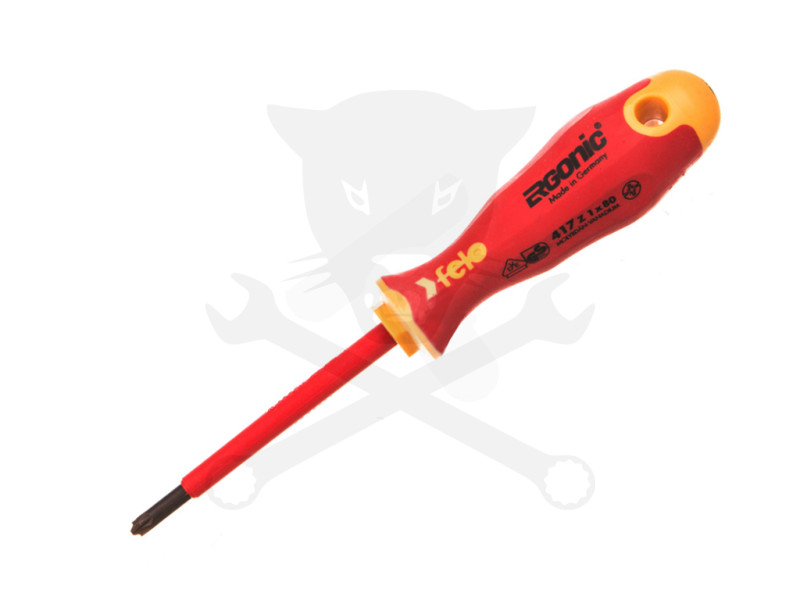 Csavarhúzó Ergonic VDE 1000 V szigetelt spec.+-/Z1x80 mm - Felo