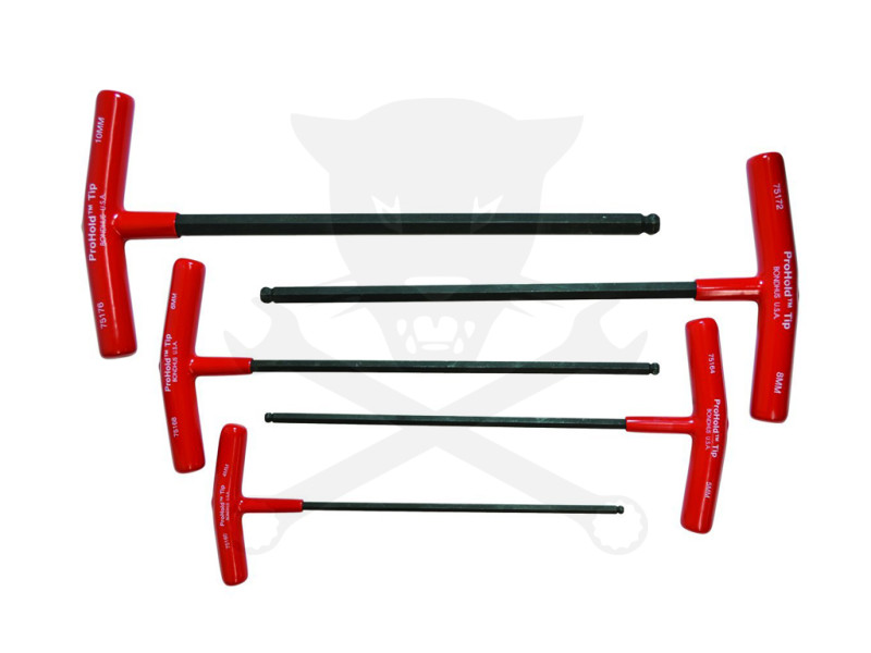 Imbuszkulcs készlet T-mark. gömbv. 4-10 mm ProHold - PBTX50M Bondhus