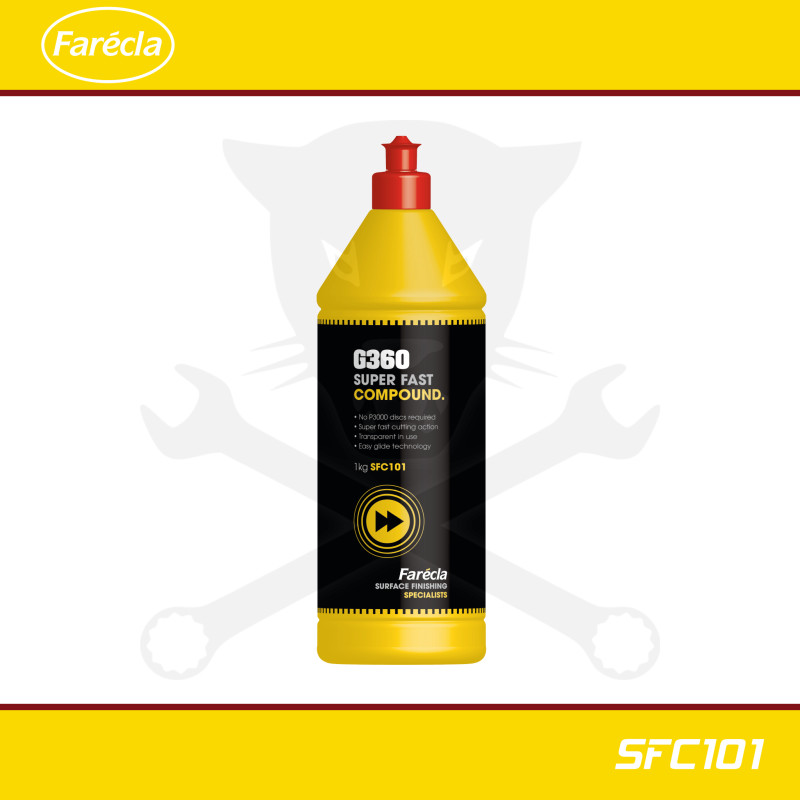 Polírozó paszta G360 - 1. és 2. lépcső / fázis - 1 kg -  Farécla