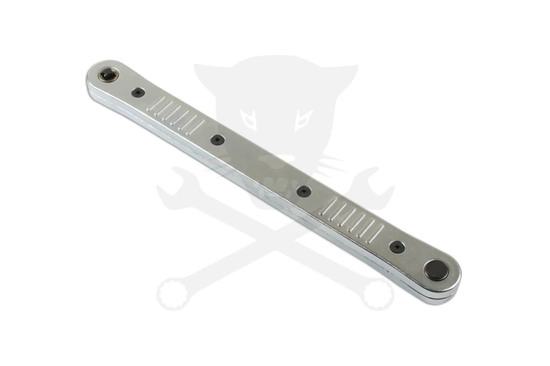 Racsnis hosszabbító - extra lapos, áttételes, adapterrel - Laser