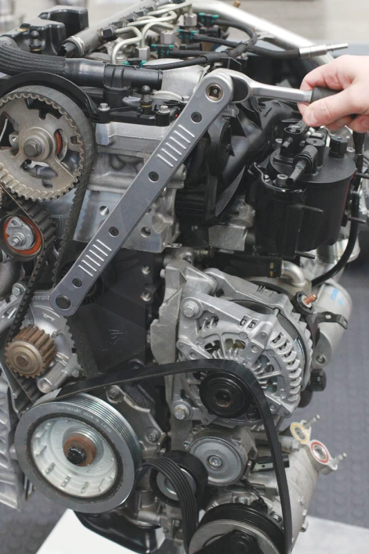 Racsnis hosszabbító - extra lapos, áttételes, adapterrel - Laser