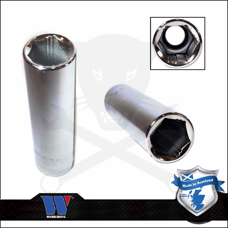 Lok-Typ Dugókulcs - crowafej 3/8" 15 mm 6 lap hosszú - Welzh