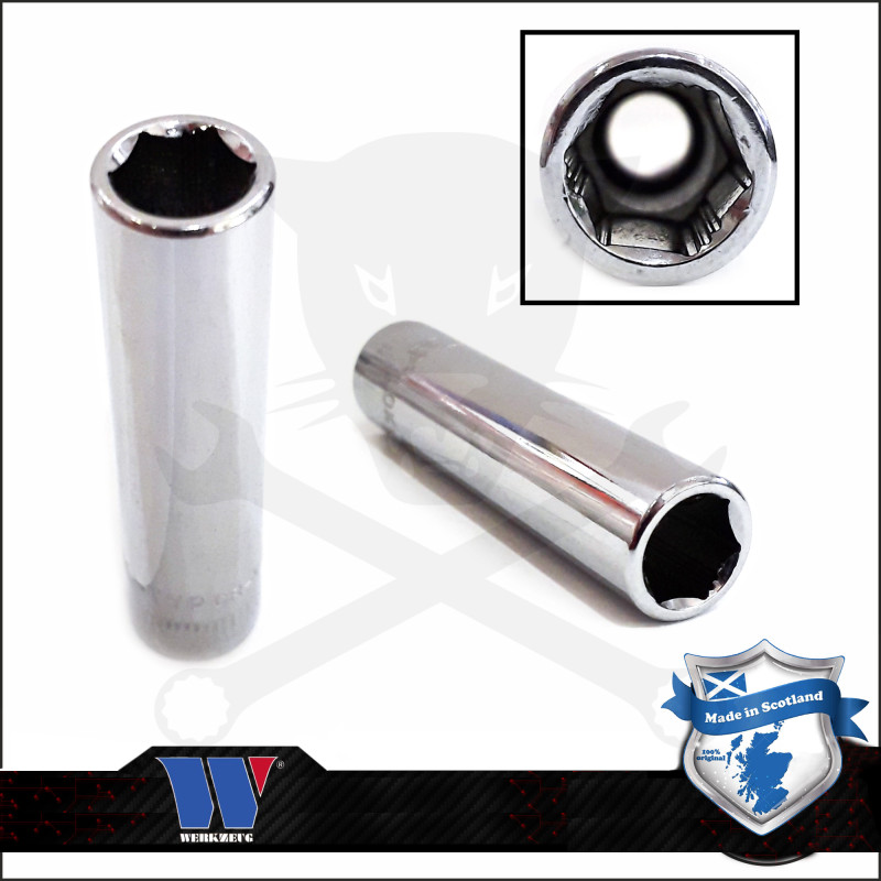 Lok-Typ Dugókulcs - crowafej 1/4" 6 mm 6 lap hosszú - Welzh