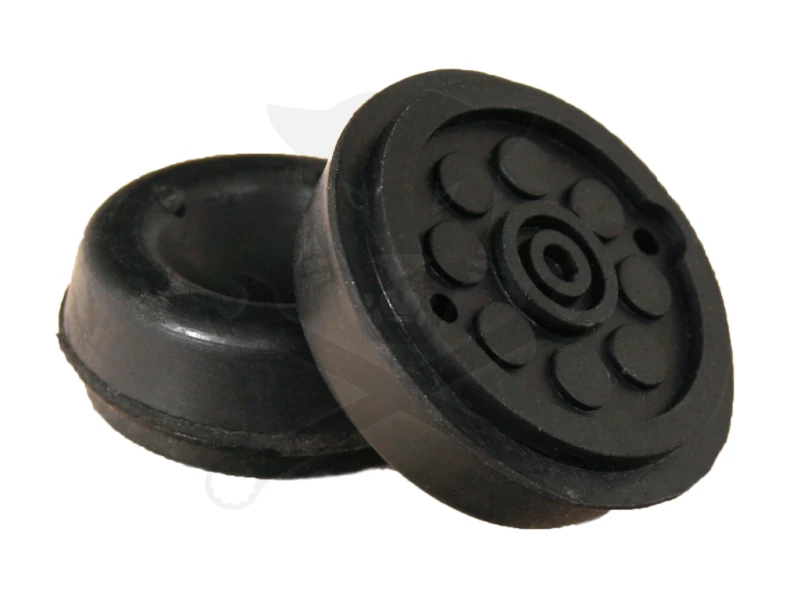 Gumipogácsa krokodil emelőhöz fekete 44/15 mm - pöttyös