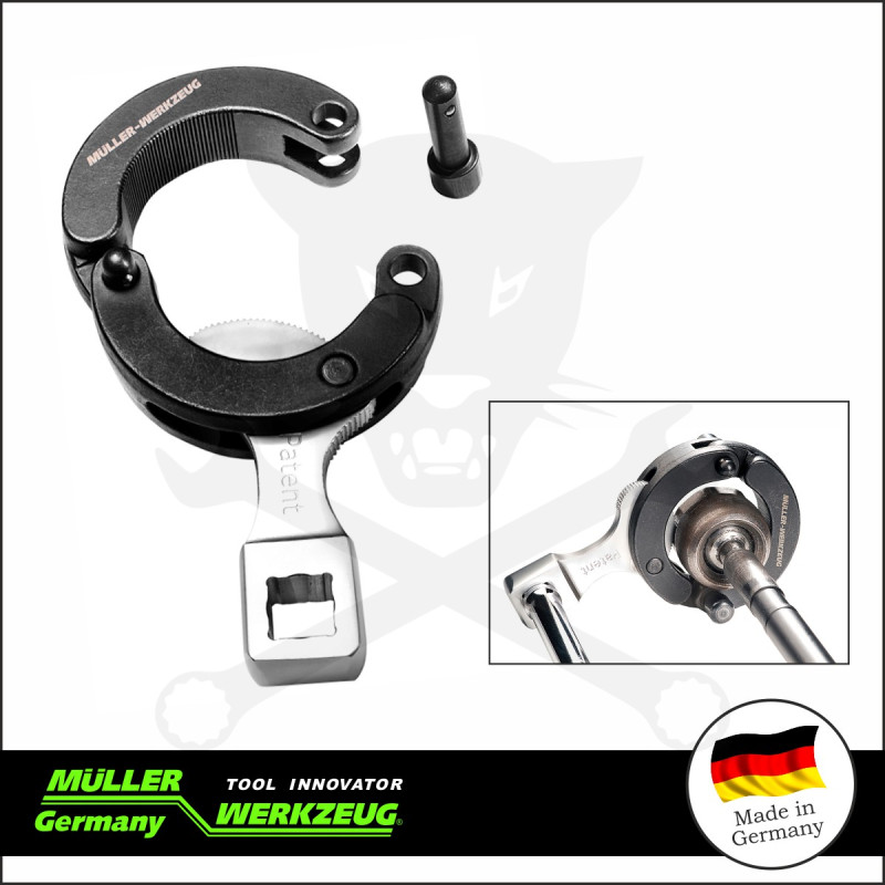 Axiál gömbcsukló szerelő szerszám 1/2" bordás, nyitható - MÜLLER