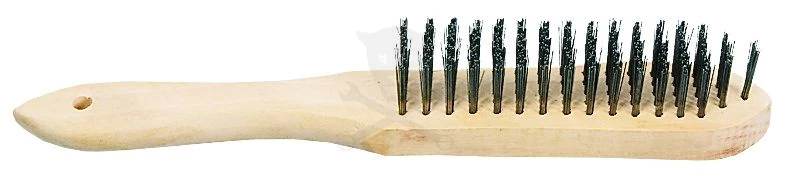 Drótkefe 5 soros fa nyelű