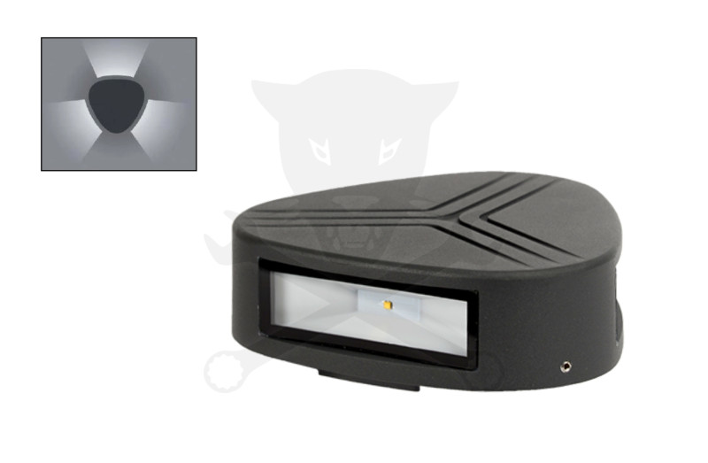 Lámpatest, kültéri fali LED 3x3 W 480 lm / 4300K - ELMARK