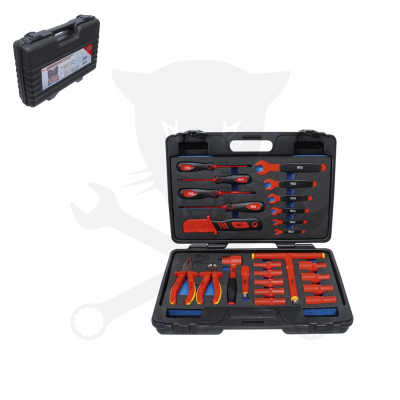 Dugókulcs készlet VDE 1000 V Szigetelt szerszámtáska készlet 3/8" 26 db-os