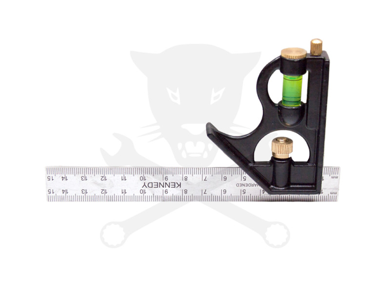 Derékszög-vonalzó, többcélú  6" 150x13mm - Kennedy