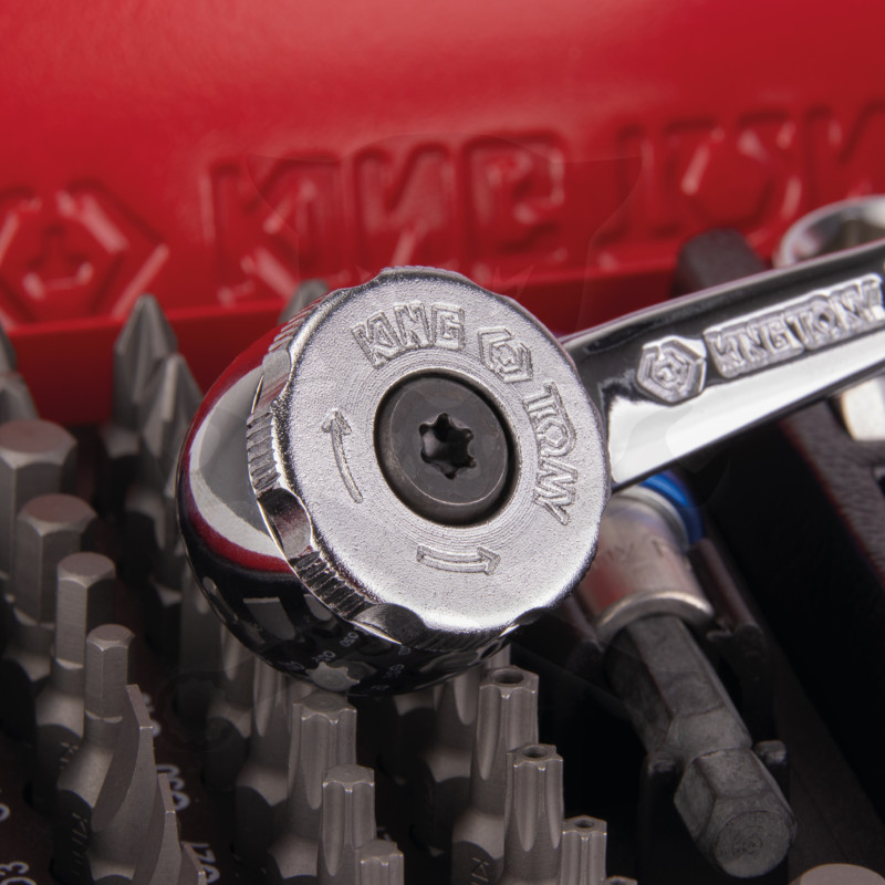 Dugókulcs- és bitkészlet - King Tony - 51 részes 1/4" -es bitkészlet 6*