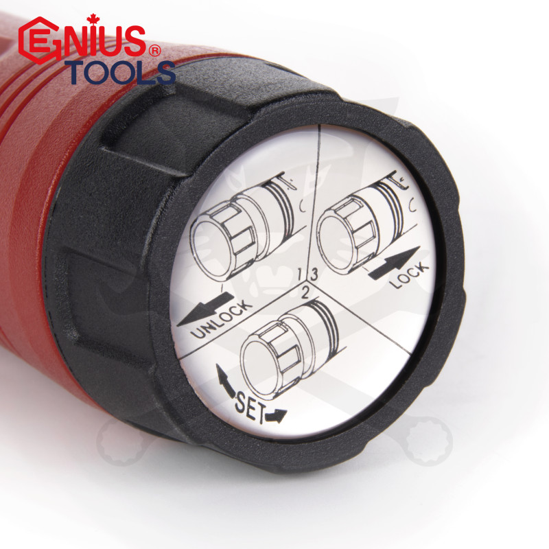 Nyomaték csavarhúzó 1.0 - 5.0  Nm 1/4" - kalibrálva - Genius