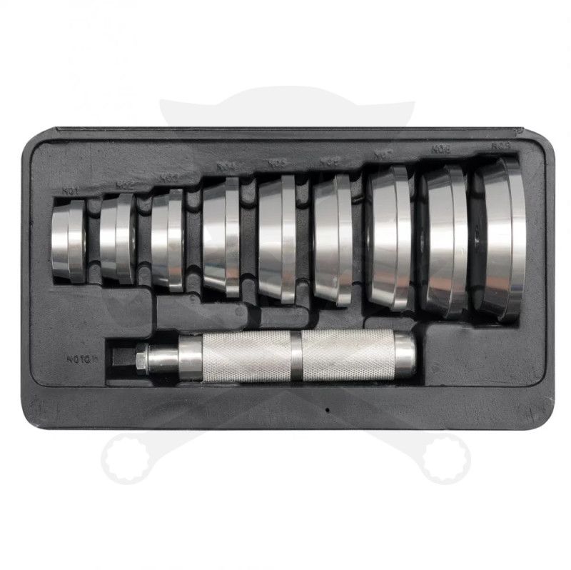 Szilent és csapágy, szimering persely ki-beütő készlet 10 db-os - Yato