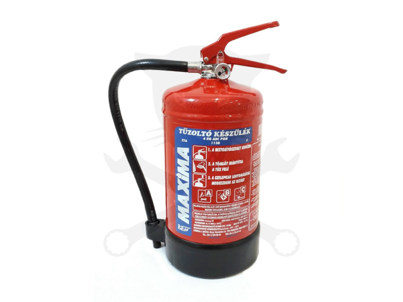 Porral oltó tűzoltókészülék  4 kg-os