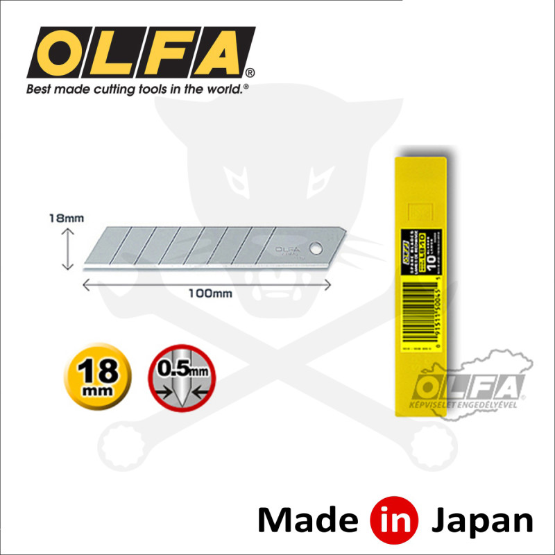Penge OLFA tördelhető 18 mm 10 db - ezüst