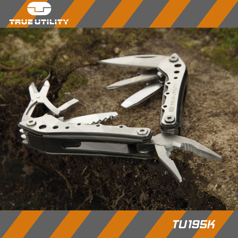 Multifunkciós szerszám, MINIMULTI 10in1 - Fekete-Ezüst - True