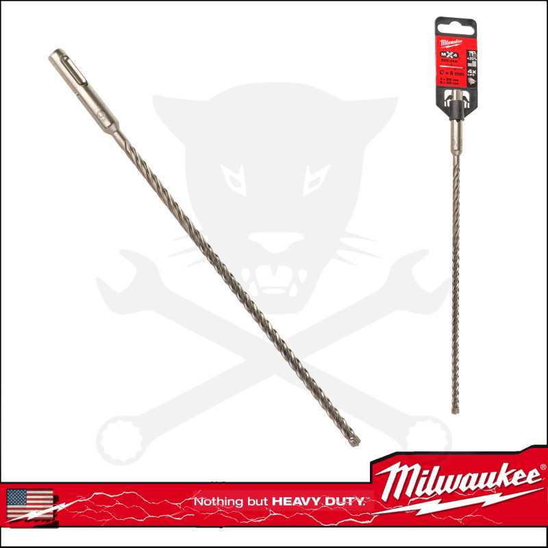 Kőzetfúró  6 x 265 mm - négyélű  SDS-Plus - MX4 Milwaukee