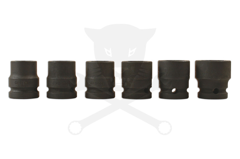 Csavarkiszedő készlet - sérült fejű csavarokhoz  6 db-os 17-24 mm 1/2"