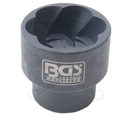 Kerékőr leszedő dugófej 1/2" rövid 27 mm-es BGS