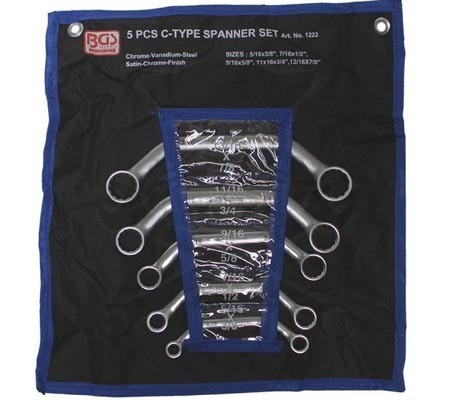 Indítókulcs készlet COLOS 1/4"-7/8" - 5 db-os BGS