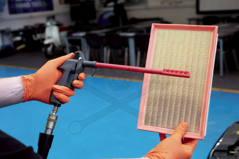 Lefújó pisztoly 6db oldalsó levegő nyílással szűrő takarításhoz -AT18