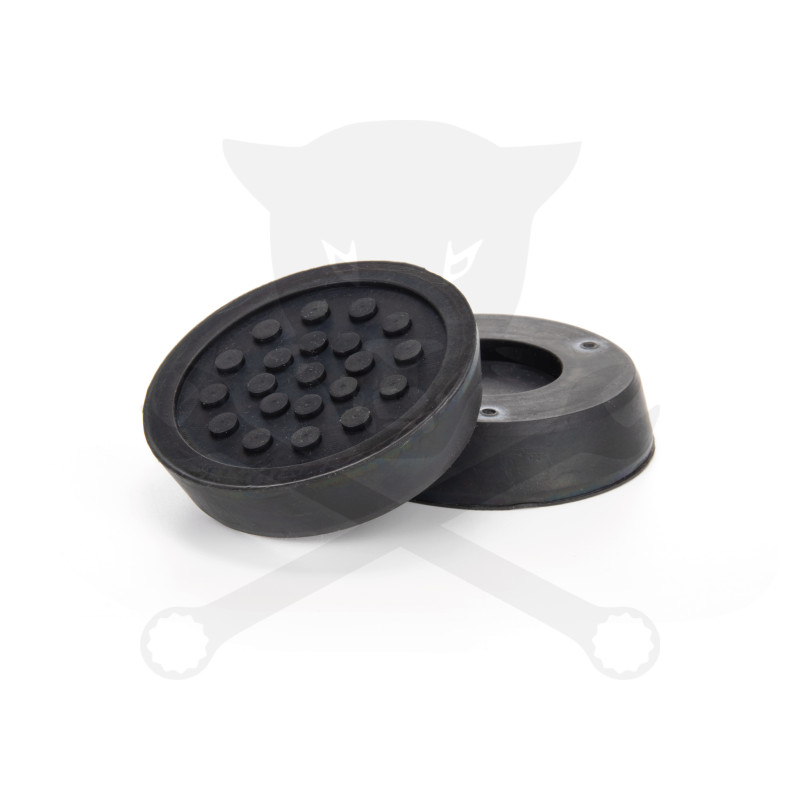 Gumipogácsa krokodil emelőhöz fekete  55x13 mm - pöttyös