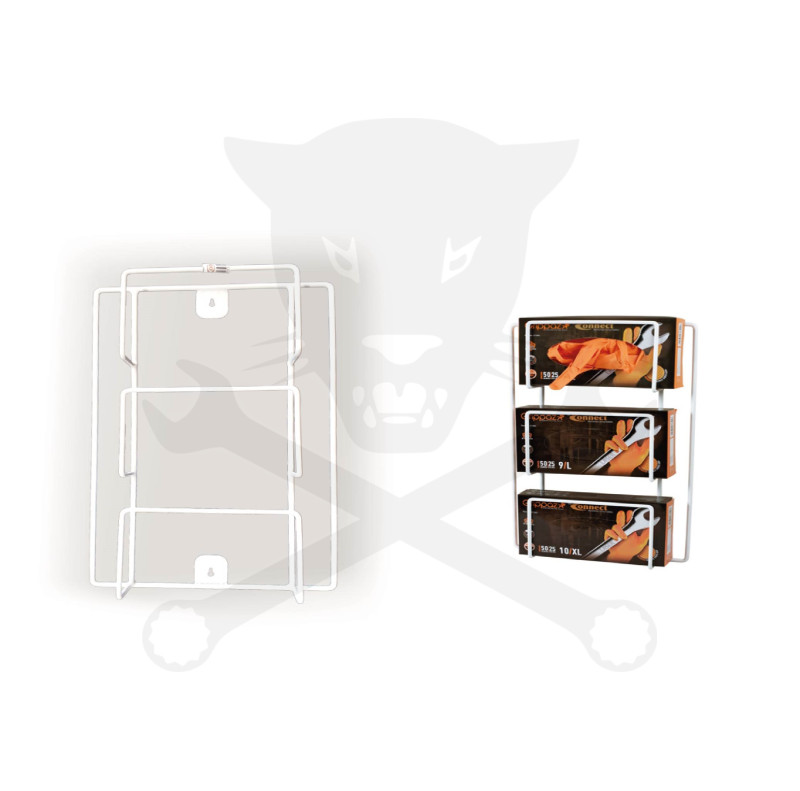 Kesztyű Grippaz-hoz fali tartóállvány - 3 doboz kesztyű tárolására