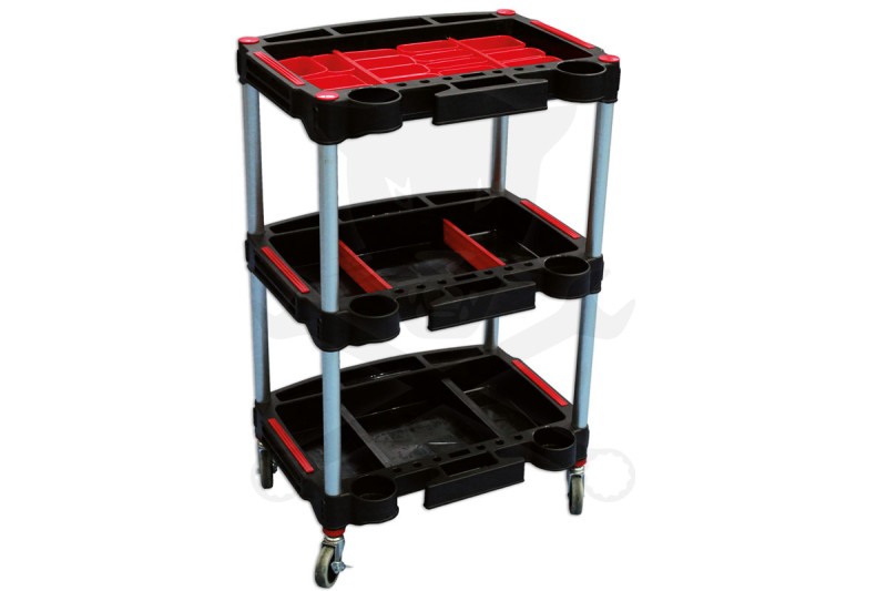 Szerszámos kocsi - szerviztálcás, polcos, profi kivitel - KIFUTÓ !