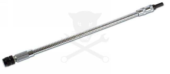 Bit tartó adapter 1/4" hosszabbító, flexibilis 300 mm