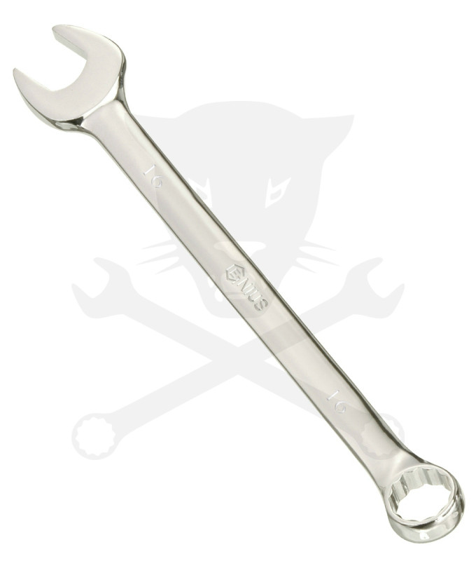 Csillag-villáskulcs 16-os 205 mm - tükör polírozott - Genius