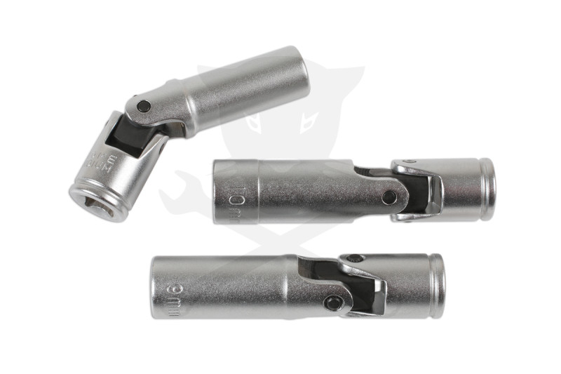 Izzítógyertya-kulcs készlet csuklós 3 db-os 8-9-10 mm-extra vékony