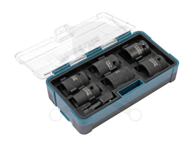 Légkulcsfej készlet 1/2"-1/4" 6 lap 13-24 mm 7 db-os - Makita
