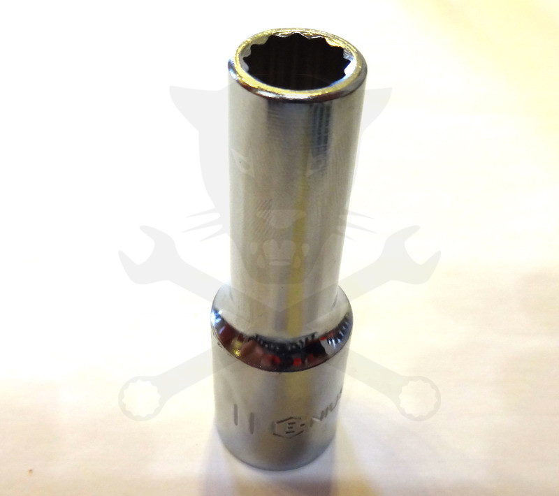 Dugókulcs - crowafej 1/2" 12 szög hosszú 11 mm Genius