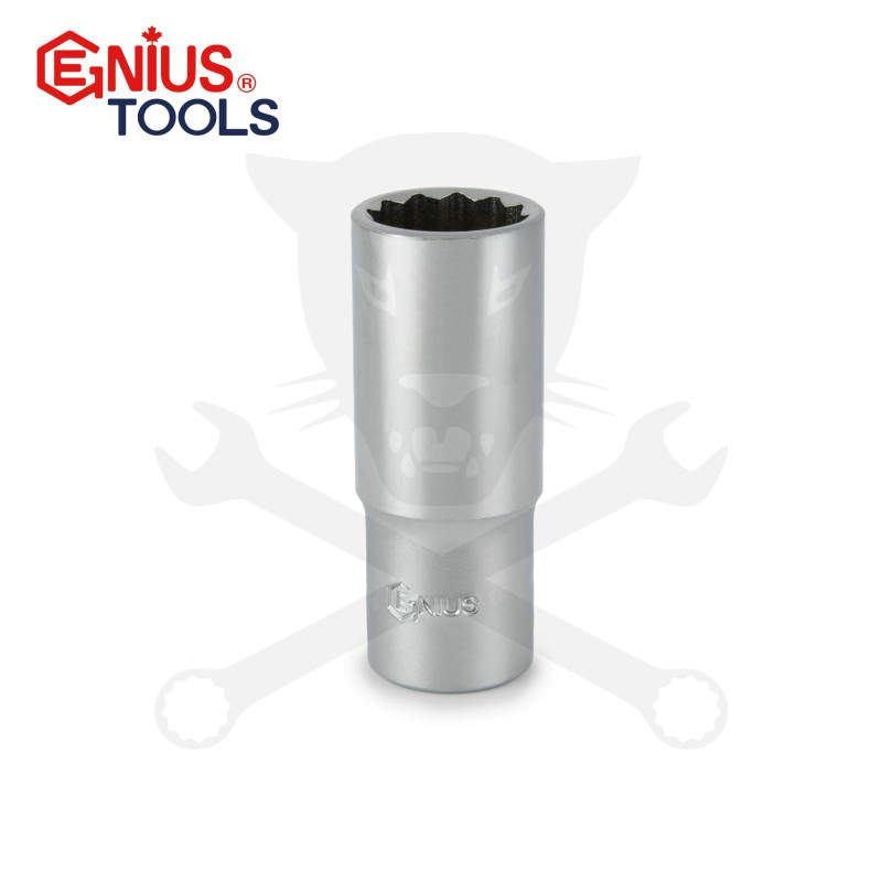 Dugókulcs - crowafej 3/8" 12 lap hosszú 10 mm Genius