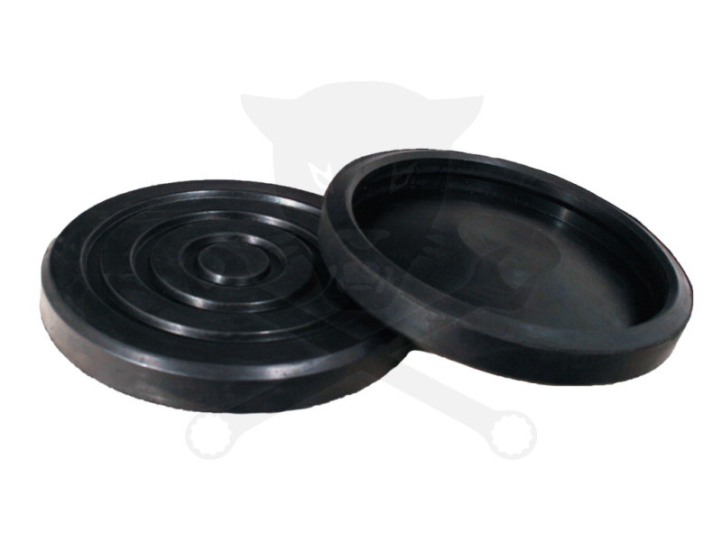 Gumipogácsa krokodil emelőhöz fekete 147/135 x 19 mm - körkörös