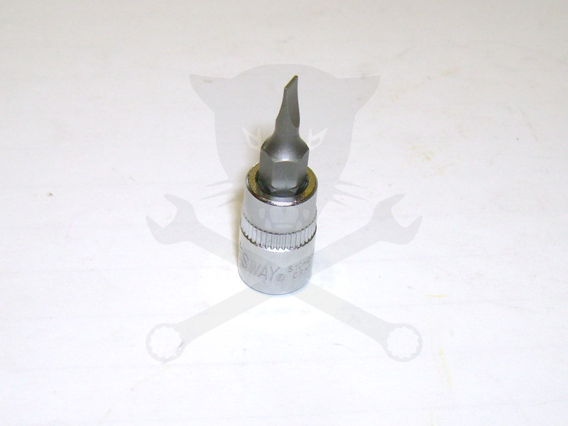 Rátűzőkulcs - crowa+bit 1/4" lapos 3,5 mm