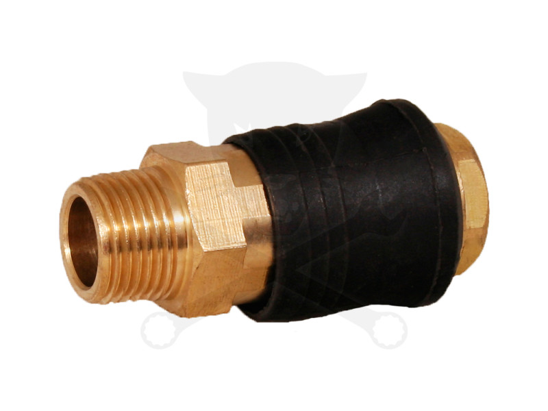 Levegős csatlakozó - gyorscsatlakozó anya - RÉZ - 3/8" KM - OLASZ