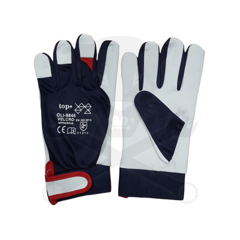 Kesztyű Premium báránybőr pamut kézhát Lacov  9 / L