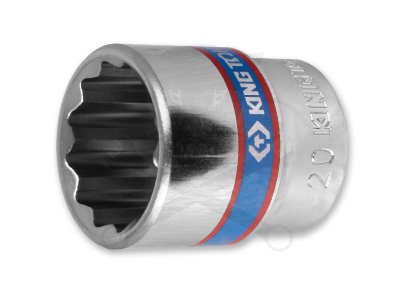 Dugókulcs - crowafej 3/8" 12 lap normál 20 mm